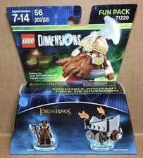 2015 LEGO DIMENSIONS SET# 71220-LOTR GIMLI & AXE CHARIOT 39PCS NISB