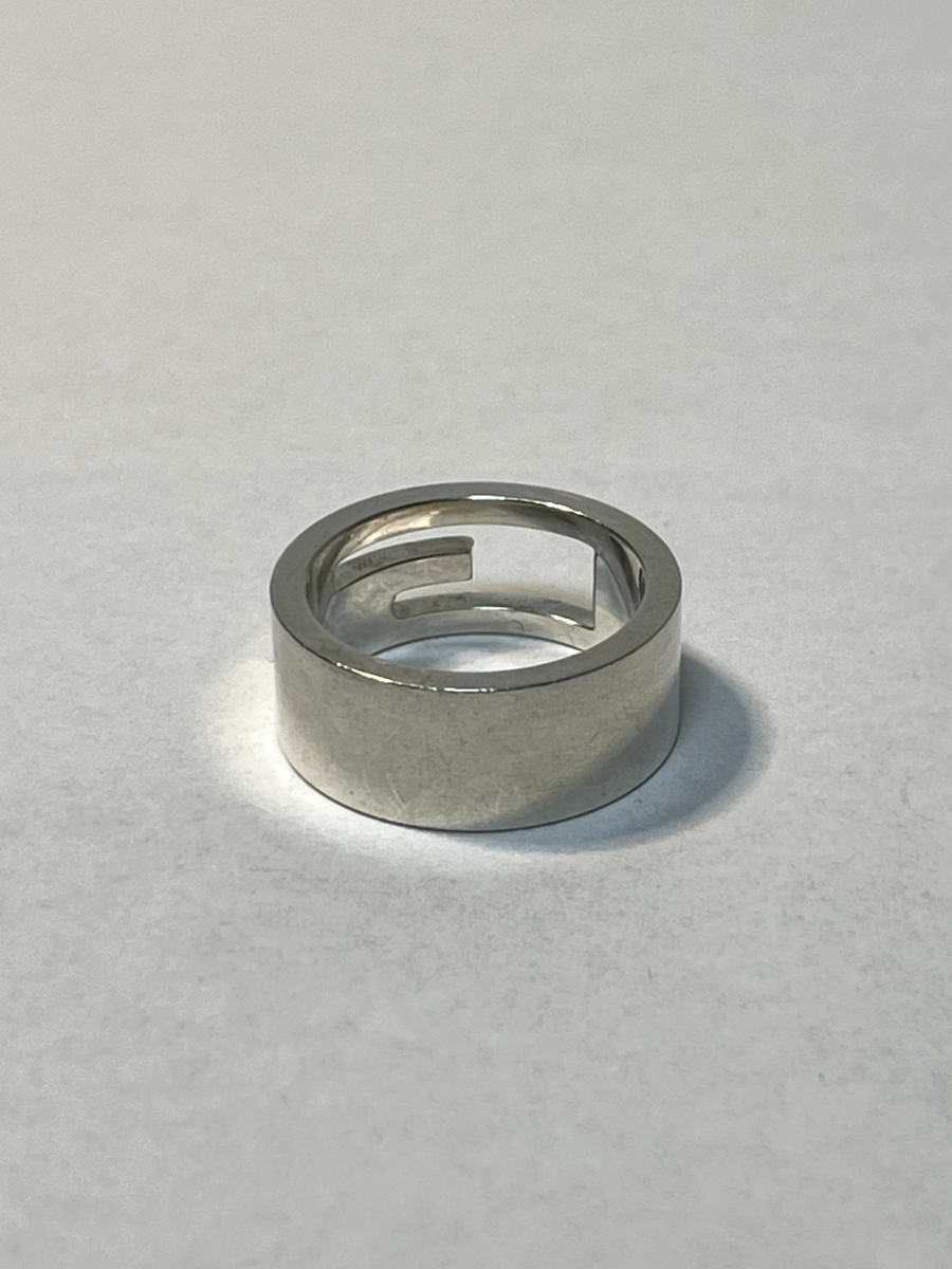GUCCI Ring Branded Cutout G Silver925 US 5.5(US Size)accessory