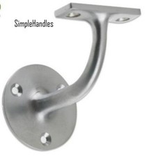 Brushed Satin Chrome Hand rail Handrail Bracket 75mm pack of2/3/4/5/6 Heavy Duty
