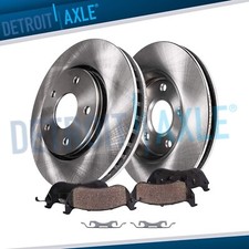 12.44 inch Front Disc Brake Rotors Ceramic Pads Kit for 2015 - 2021 Ford Edge