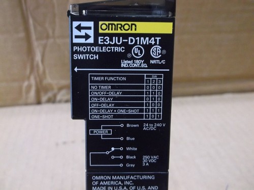 E3JU-D1M4T Omron NUOVO in scatola interruttore sensore fotoelettrico E3JUD1M4T - Foto 4 di 4