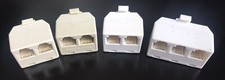 Lot of 4 Telephone Phone Line Splitter Plugs 2-Way  3-Way Male to Female