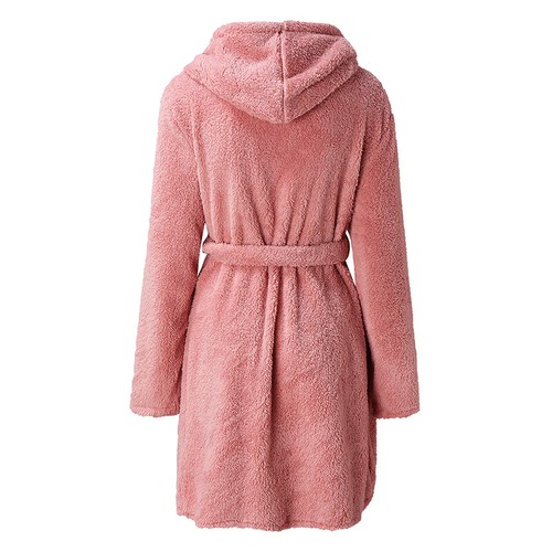 Women Bathrobe Soft Coral Fleece Towelling Robe Bridesmaid Dressing Gown Wedding - Picture 5 of 28