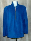 Woolrich Blue Pullover 1/4 Zip Fleece Jacket Mens Size Large | eBay
