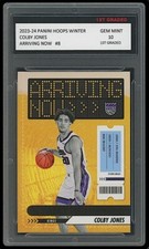 Colby Jones 2023-24 Panini Hoops Winter Arriving Now 1st Graded 10 Rookie Card