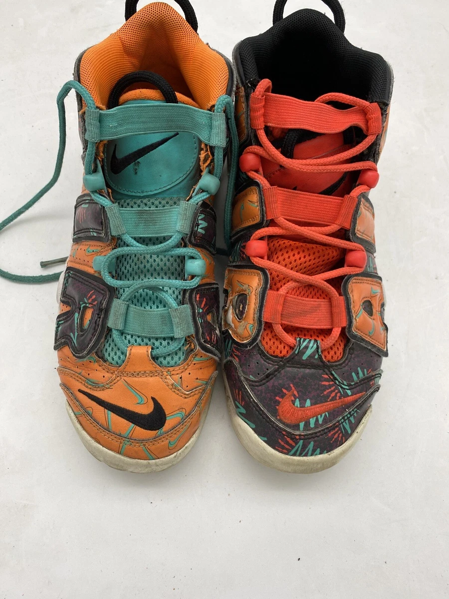 Nike Air UpTempo What the 90&#039;s Pack Orange Teal Black [AT3408-800] Sz 6Y | eBay