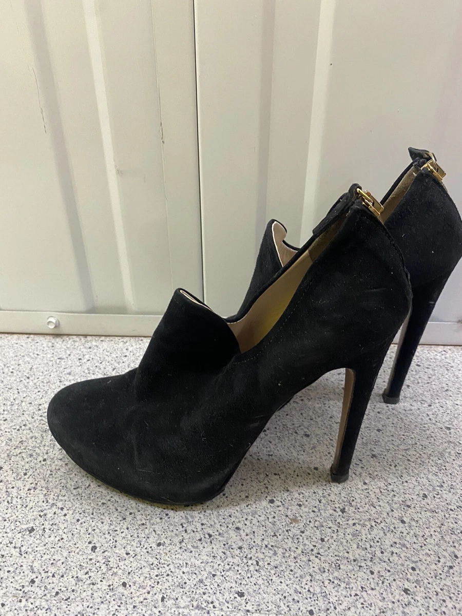 Prada suede cheap heels
