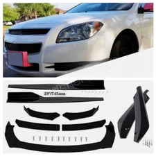 For 2008-2012 Chevy Malibu Front Bumper Lip Side Skirts Rear Splitter Body Kits
