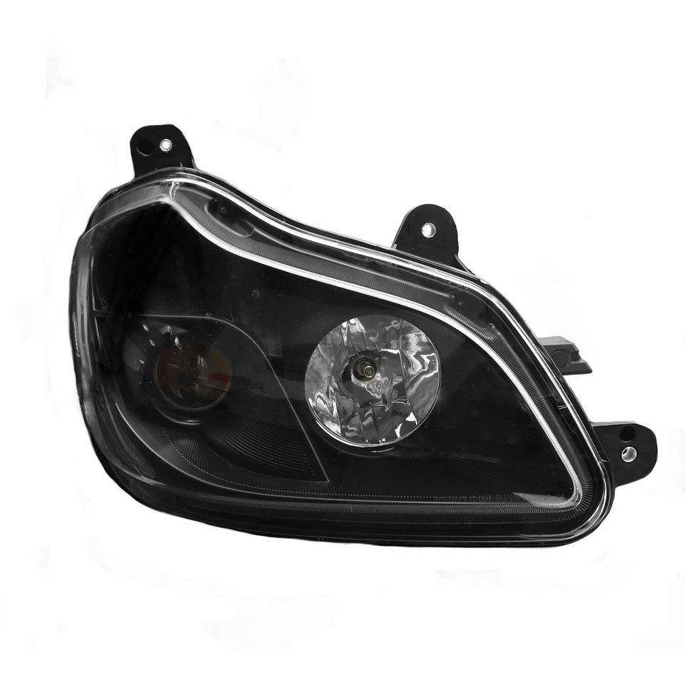 Faros halógenos negros para conductor pasajero Kenworth T680 2013-2021 Foto 3 de 4