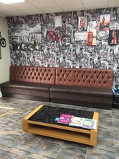 panca angolare, casa, ristorante, cucina, barbiere, stile chesterfield, L 0017