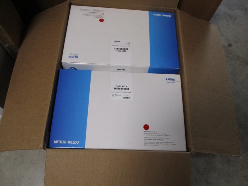 METTLER TOLEDO 1 ESTOJO DE PONTAS DE SERINGA NANOREP 10mL ESTÉRIL 25/1 PEÇA #30575779 NOVO - Imagem 2 de 4