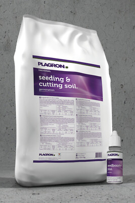 Plagron Seeding & Cutting Soil 25 L + 10 ml SeedBooster Anzuchterde Anzuchtset