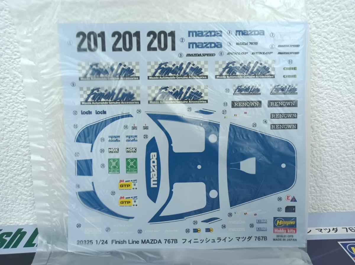 Hasegawa 1/24 Finish Line Mazda 767B Assembly Model Kit 20325