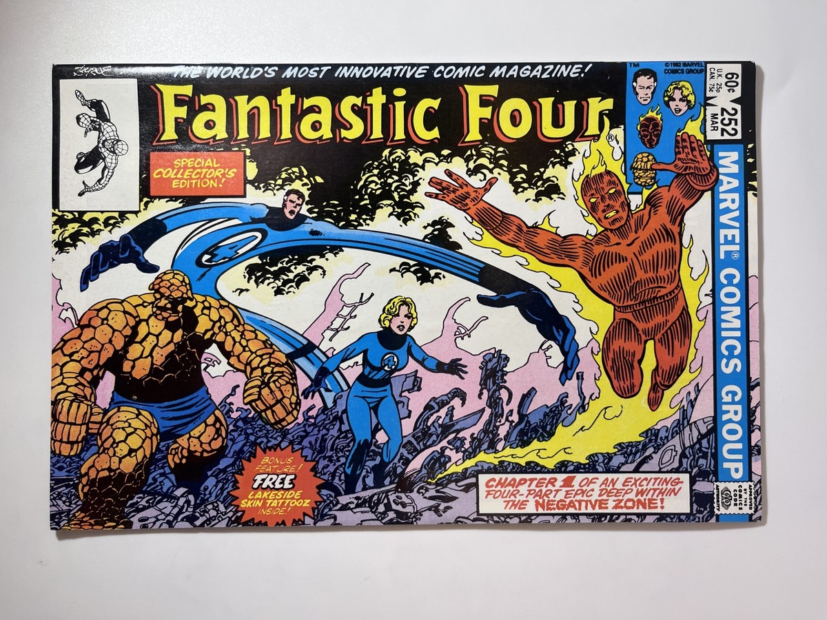 Fantastic Four #252 (1983) Horizontal format on cover and