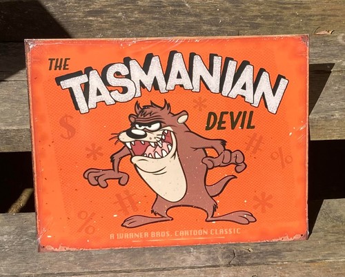Tasmanian Devil METAL SIGN poster looney tunes warner bros cartoon kid decor TAZ - Picture 10 of 12