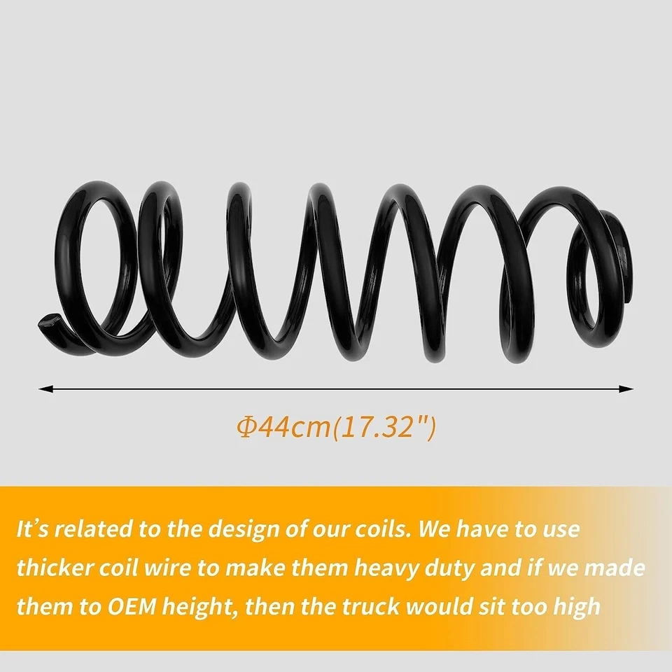 50% Heavier Rear Coil Spring Kit For Ram 1500 Provide an Extra 50% Load Capacity - Image 4 of 4
