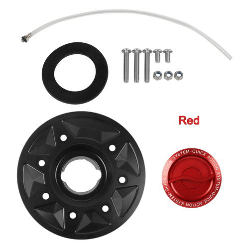 CNC Keyless Fuel Gas Tank Cap Cover For Kawasaki Ninja ZX6R/636 19-21 Ninja 250 - Picture 7 of 12