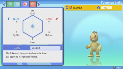 Pokemon Brilliant Diamond Shining Pearl BDSP - Shiny 6IV Machop