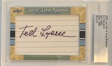 2020 LEAF HOF BASEBALL CUT SIGNATURE Ted Lyons #’d 49/51 Chicago White Sox