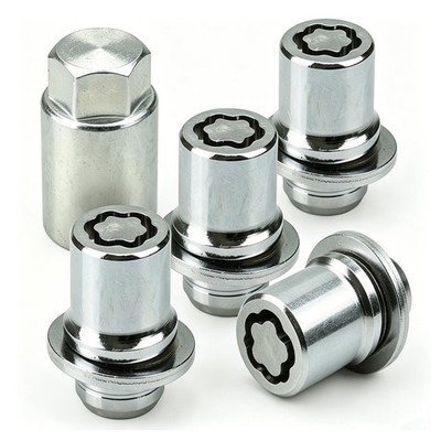 4PCS Wheel Lock Lug Nut Set, M12 x 1.5 Anti Theft Locking Nuts with Wheel Loc...