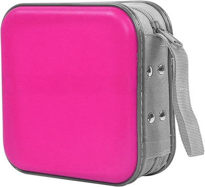 Car CD Case, 48 Capacity Hard Plastic & Non-Woven Fabric Vehicle DVD Case Holder