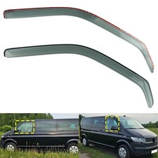 2x Windabweiser Regenabweiser für VW Multivan T5 T6 T6.1 Van 2003-2024 2-Türer