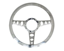 BILLET SPECIALTIES Half Wrap Steering Wheel Outlaw 30445