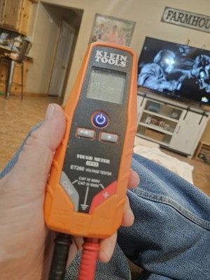 Klein Tools Tough Meter IP53 ET250 Voltage Tester Cat IV 600V No leads