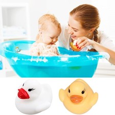 Cute Duck Floating Pool Bath Toys LED Rubber Water-Sensing Bath Toys Children