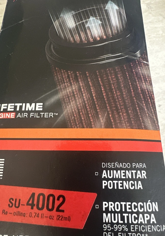 Filtro de ar K&N SU-4002 para Suzuki Quadsport Z400 Arctic Cat 400 Kawasaki KFX400. - Imagem 4 de 4