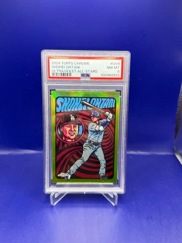 New Listing2024 Topps Chrome Shohei Ohtani Ultraviolet All-Stars #UV-9 PSA 8 Dodgers