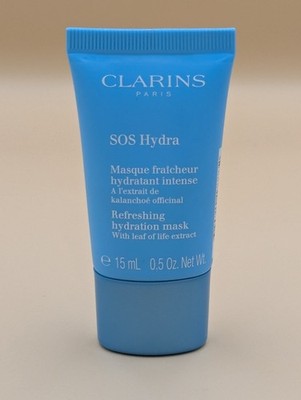 Clarins Paris SOS Hydra Refreshing Hydration Mask 15ml with Leaf Of Life Extract