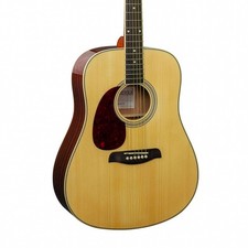 Brunswick BDL200 Left-Handed Dreadnought Acoustic Guitar, Natural (NEW)