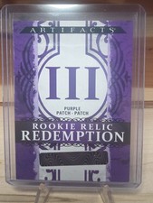 Upper Deck 2026-27 Artifacts III Rookie Redemption Purple Patch Patch 