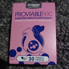 Proviable DC 30 Capsules for Cats  Dogs Digestive Supplement Exp 03/2027 NEW 