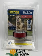 PetSafe Stay and Play Rechargeable Wireless Red Collar PIF00-13672 New