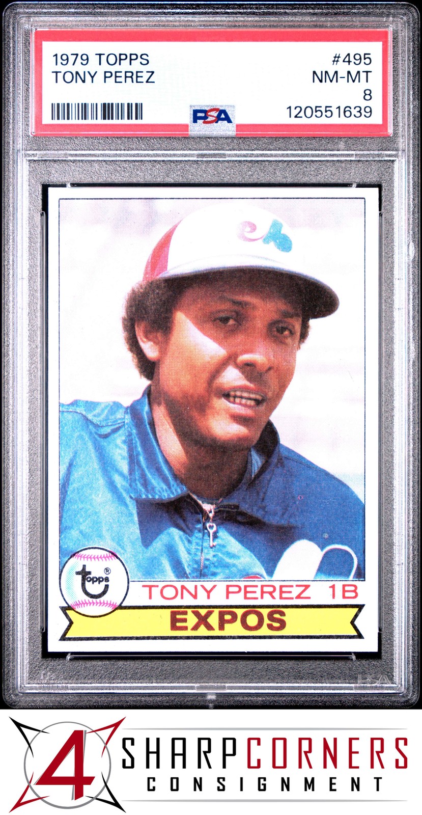 1979 TOPPS #495 TONY PEREZ EXPOS HOF PSA 8