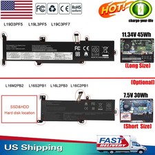 L19C3PF7 L19D3PF5 L19L3PF5 /L16L2PB2 battery for Lenovo IdeaPad L16C2PB2 L16M2PB