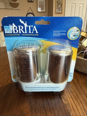 Brita On-Tap Faucet Water Filter Replacements, Chrome, 2 Count