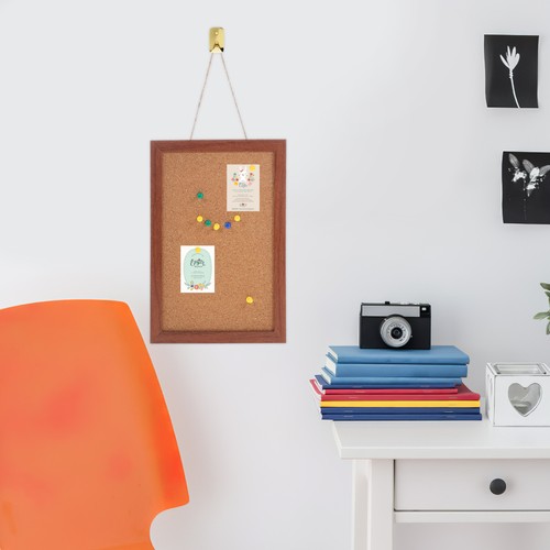 Photo Wall Message Board Cork Boards Wooden Display Pin for Office - Picture 2 of 10