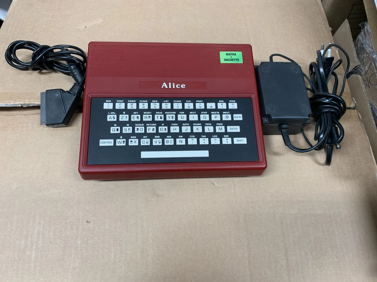 Ancien Logiciel Ordinateur ALICE 4k + 16k - Matra - LE PAYS DES