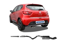 Bastuck Edelstahl Sportauspuffanlage Renault Clio 4 1.2l 2x70mm gerollt