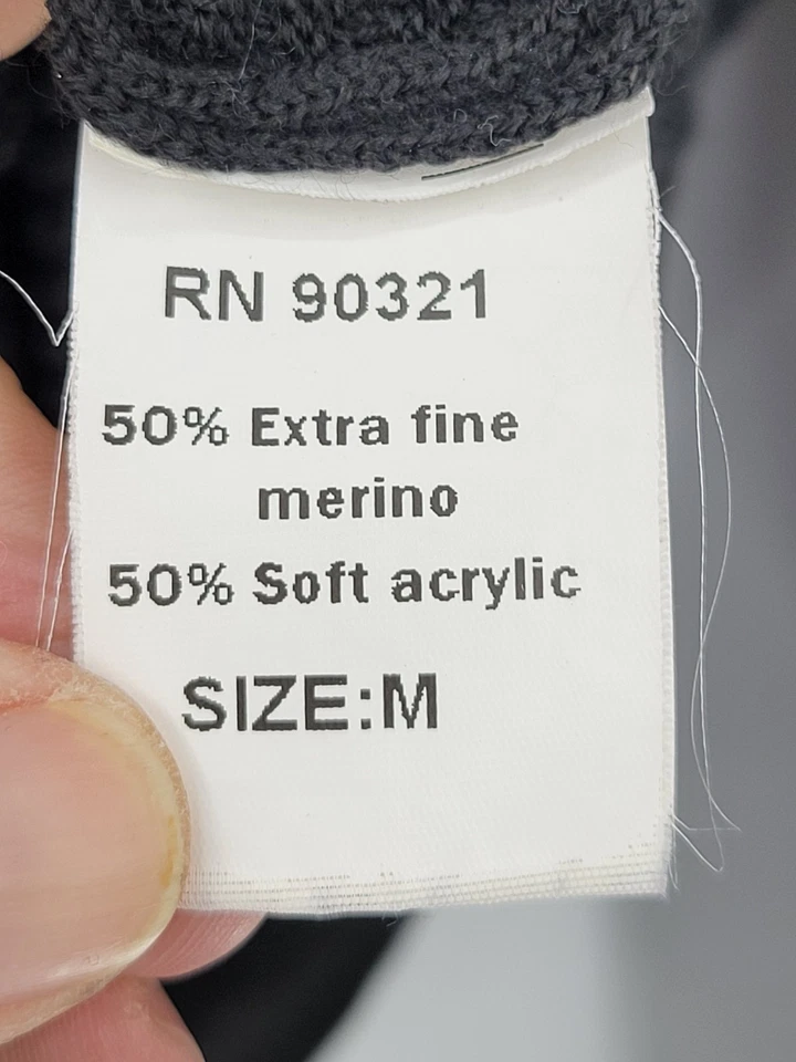 Спортивный мужской свитер Marcello средний серый шерсть мериноса с воротником на четверть молнии - Изображение 4 из 4