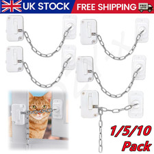 Window Chain Lock Adjustable Stainless Steel Door Restrictor Security Child Pet