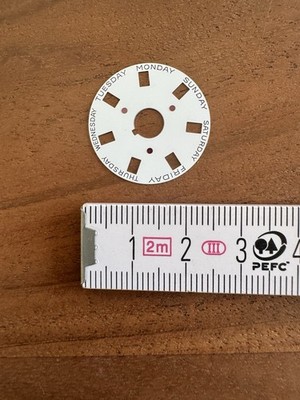 Rolex Zifferblatt Daydate Medium Monday to Sunday Tagesanzeige Englisch