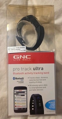NEW GNC Live Well GP-5568 Pro Track Ultra Bluetooth Activity Tracking Band BLACK
