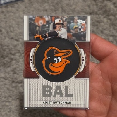 Topps 2023 Series 1 Team Logo Patches Adley Rutschman Orioles Rookie #TLP-AR