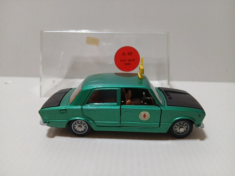MEBETOYS A43 FIAT 124 BERLINA TAXI MILANO AUTOMODELLO SCALA 1/43 - Immagine 4 di 4