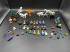 Lego Minifigures And Accessories 50+ Lot -Figures, Animals, Weapons Vintage