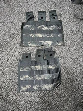 2x USGI Military ACU Triple Mag Pouch Magazine 30 Round Shingle Surplus MOLLE